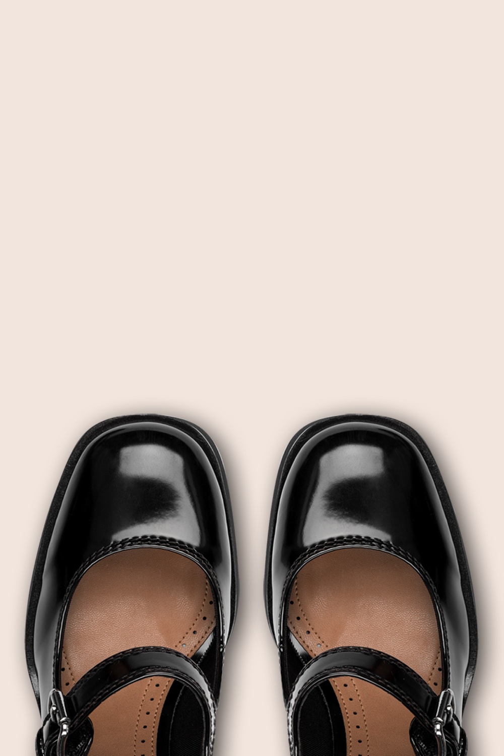 Tamaris - Chunky Charm Mary Jane pumps in zwart 2