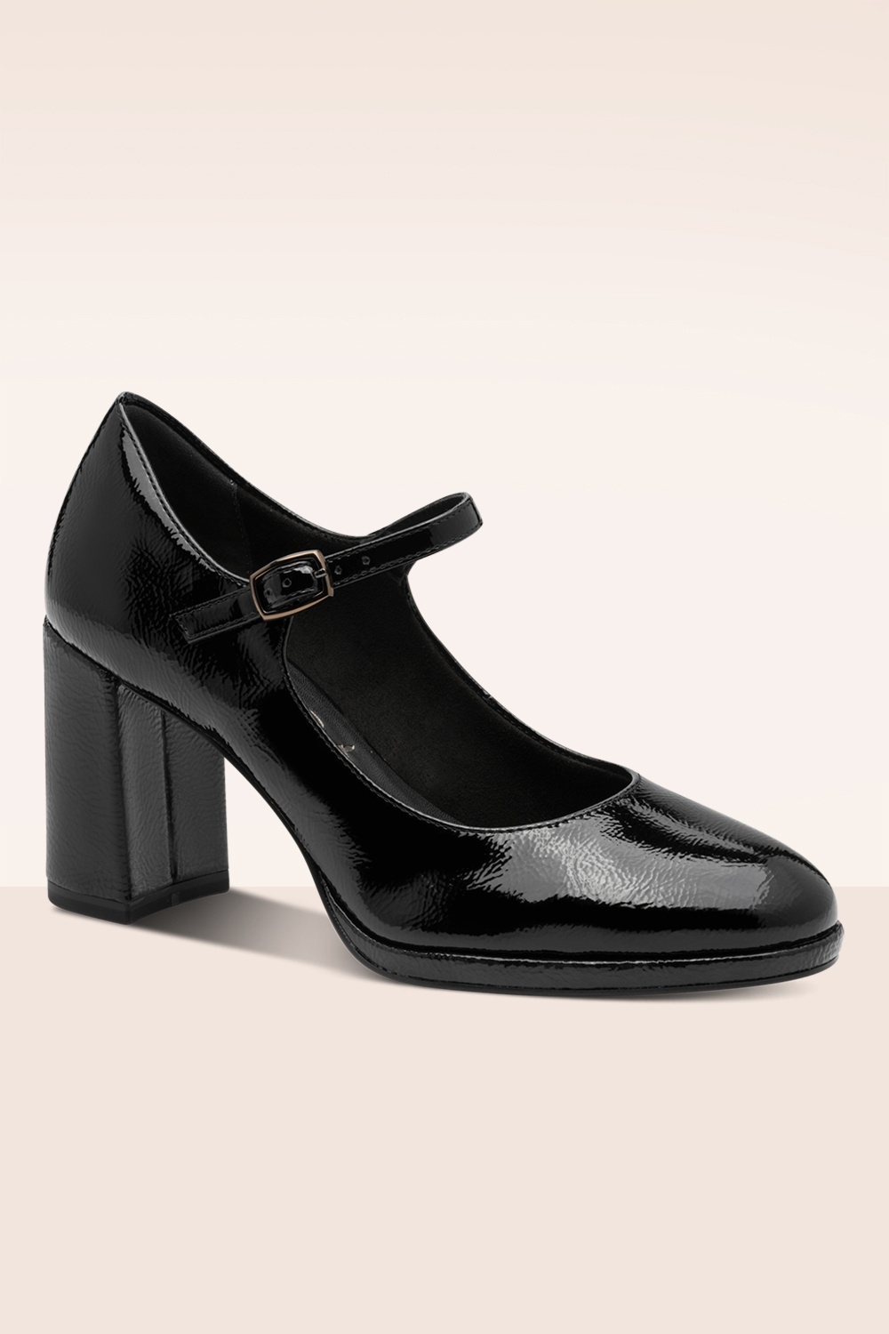 Tamaris - Maddy Patent pumps in zwart 3