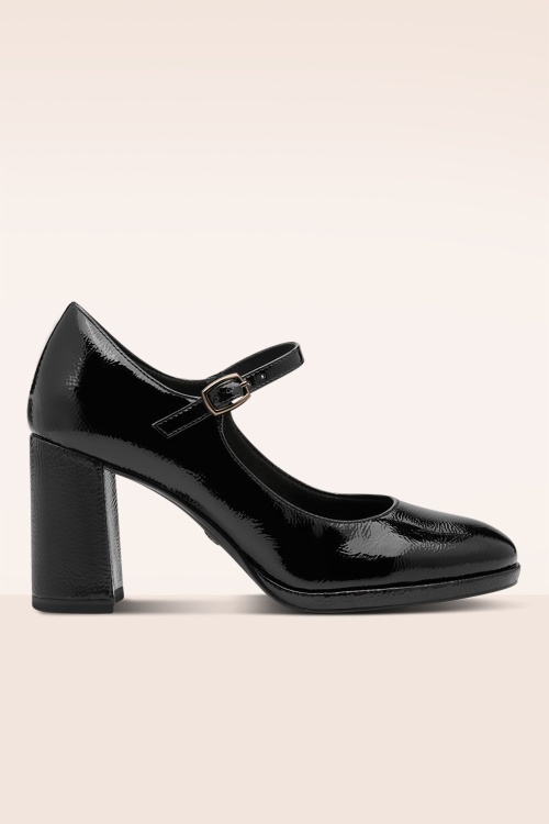 Tamaris - Maddy Patent pumps in zwart