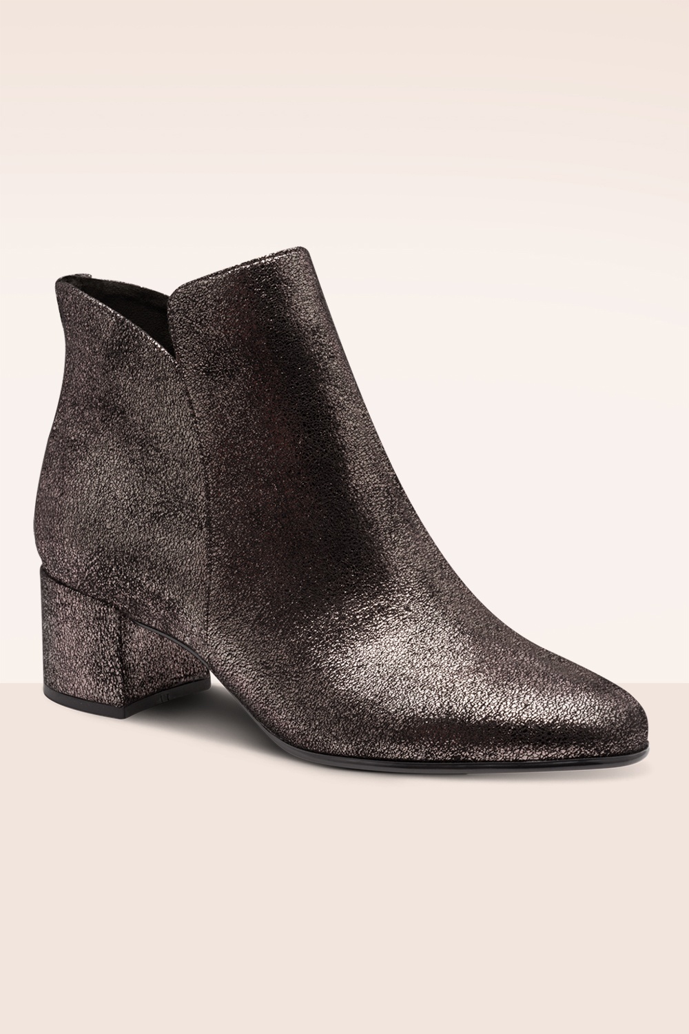 Tamaris - Perry enkellaarsjes in tinachtig bruin 3