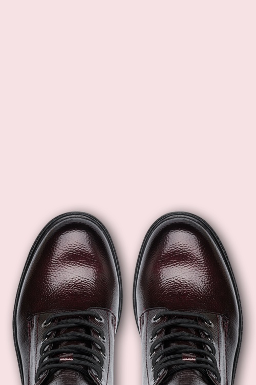 Tamaris - Meredith Patent enkellaarsjes in wijnrood 2