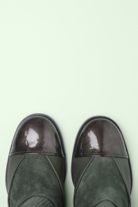 Nemonic - Melissa Monochrome laarzen in kaki 2