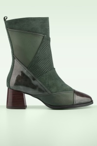 Nemonic - Melissa Monochrome laarzen in kaki