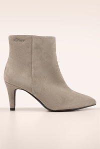 s.Oliver - Tori suède booties in taupe