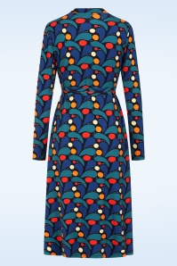 Cissi och Selma - Anna Klara Droppe jurk in blauw 3