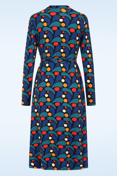 Cissi och Selma - Anna Klara Droppe jurk in blauw 3