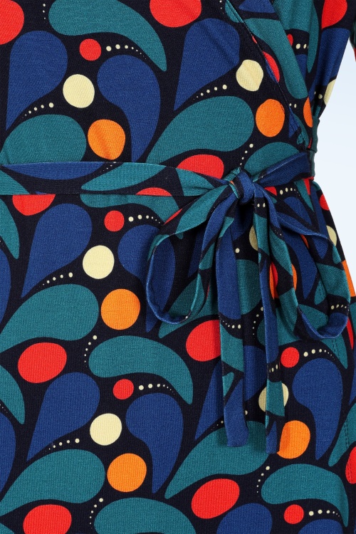 Cissi och Selma - Anna Klara Droppe jurk in blauw 2