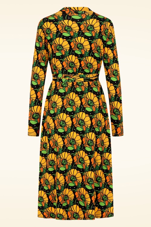 Cissi och Selma - Anna Klara Kronblad jurk in zwart en multi 3