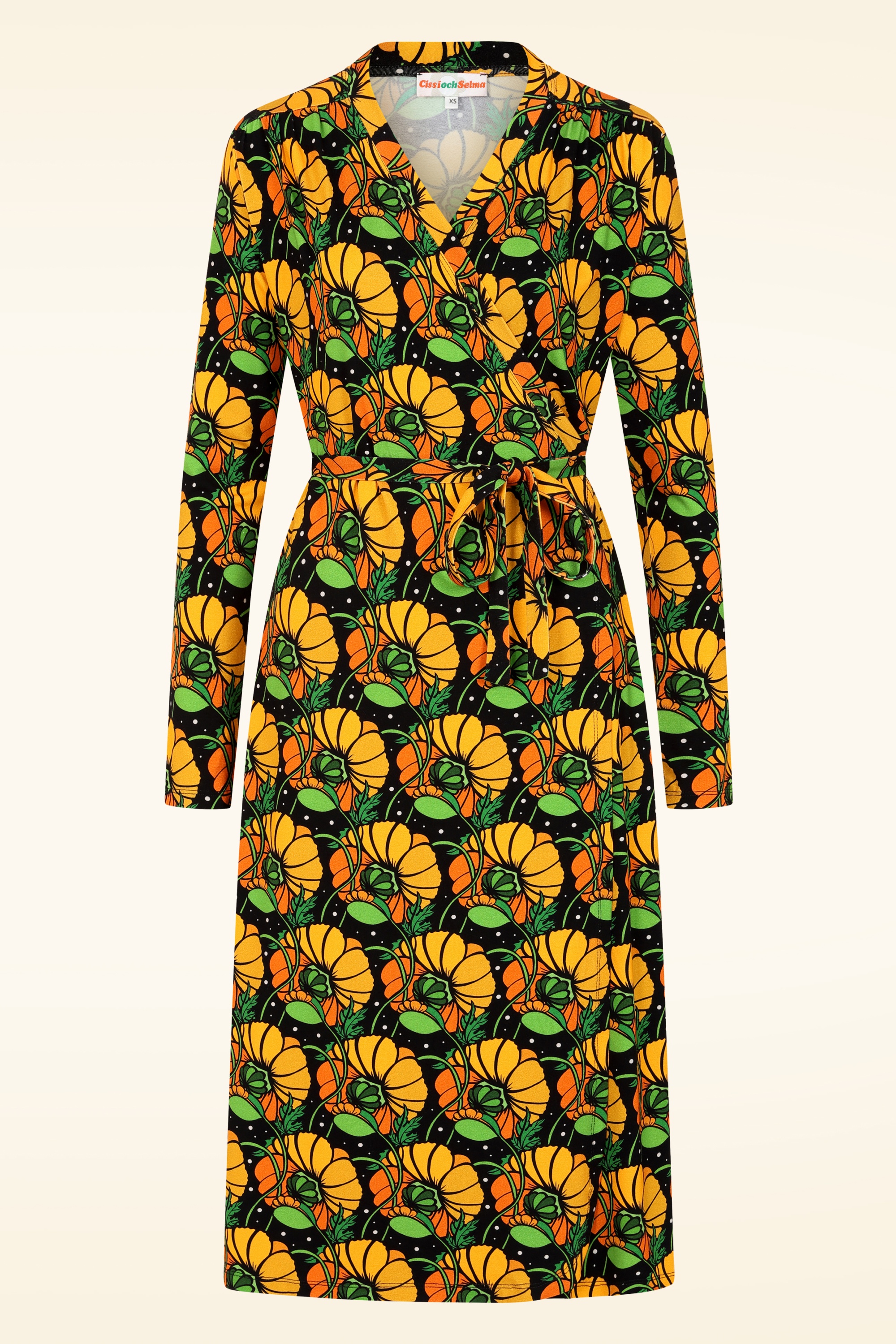 Cissi och Selma - Anna Klara Kronblad jurk in zwart en multi