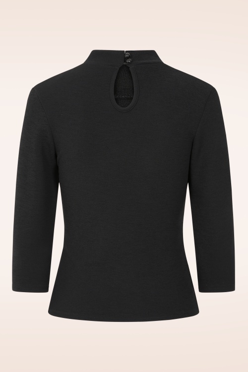 Vintage Chic for Topvintage - Topvintage exclusive ~ Mandi top in zwart 3