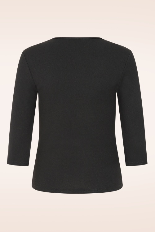 Vintage Chic for Topvintage - Topvintage exclusive ~ Jenna top in zwart 3