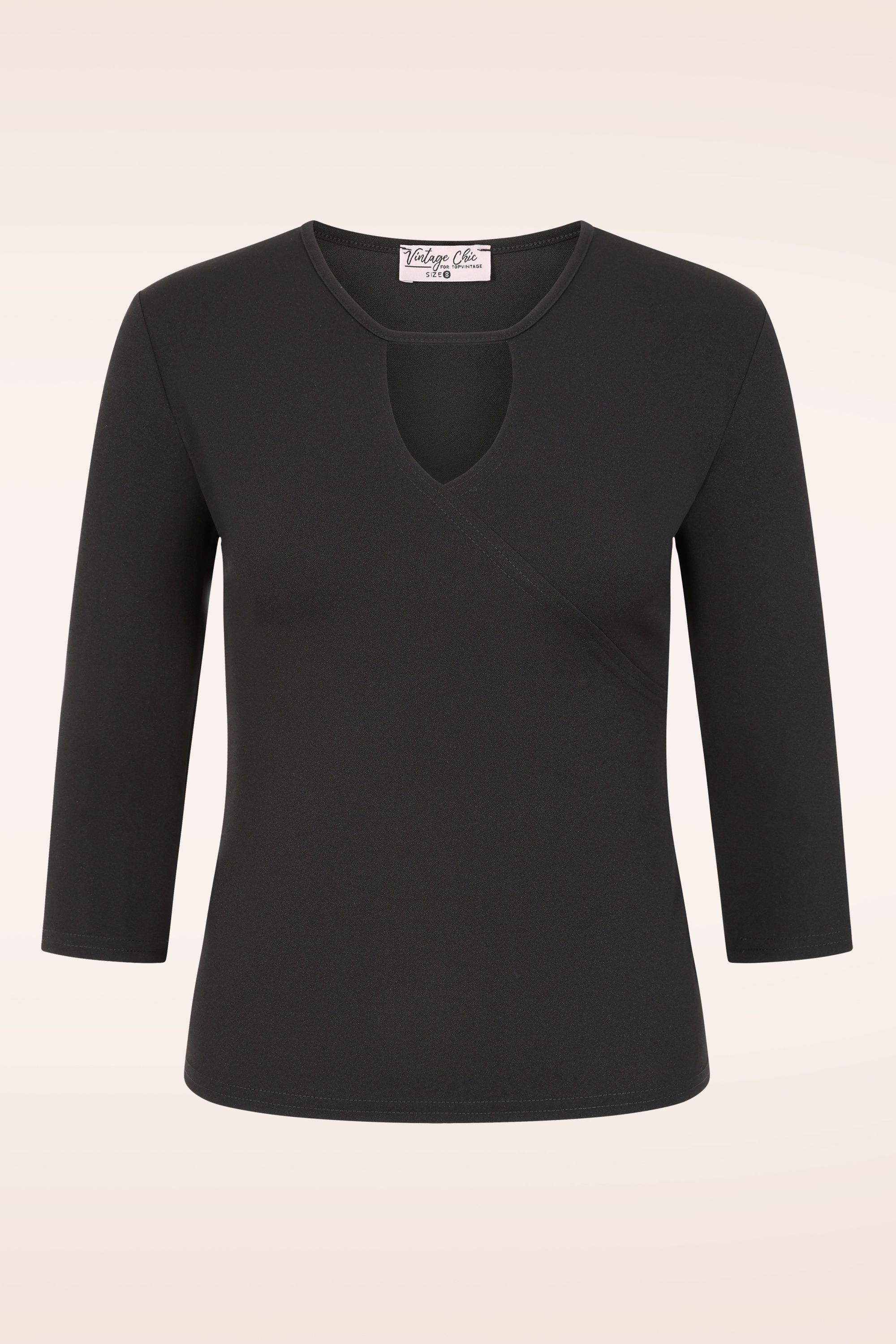 Vintage Chic for Topvintage - Topvintage exclusive ~ Jenna top in zwart