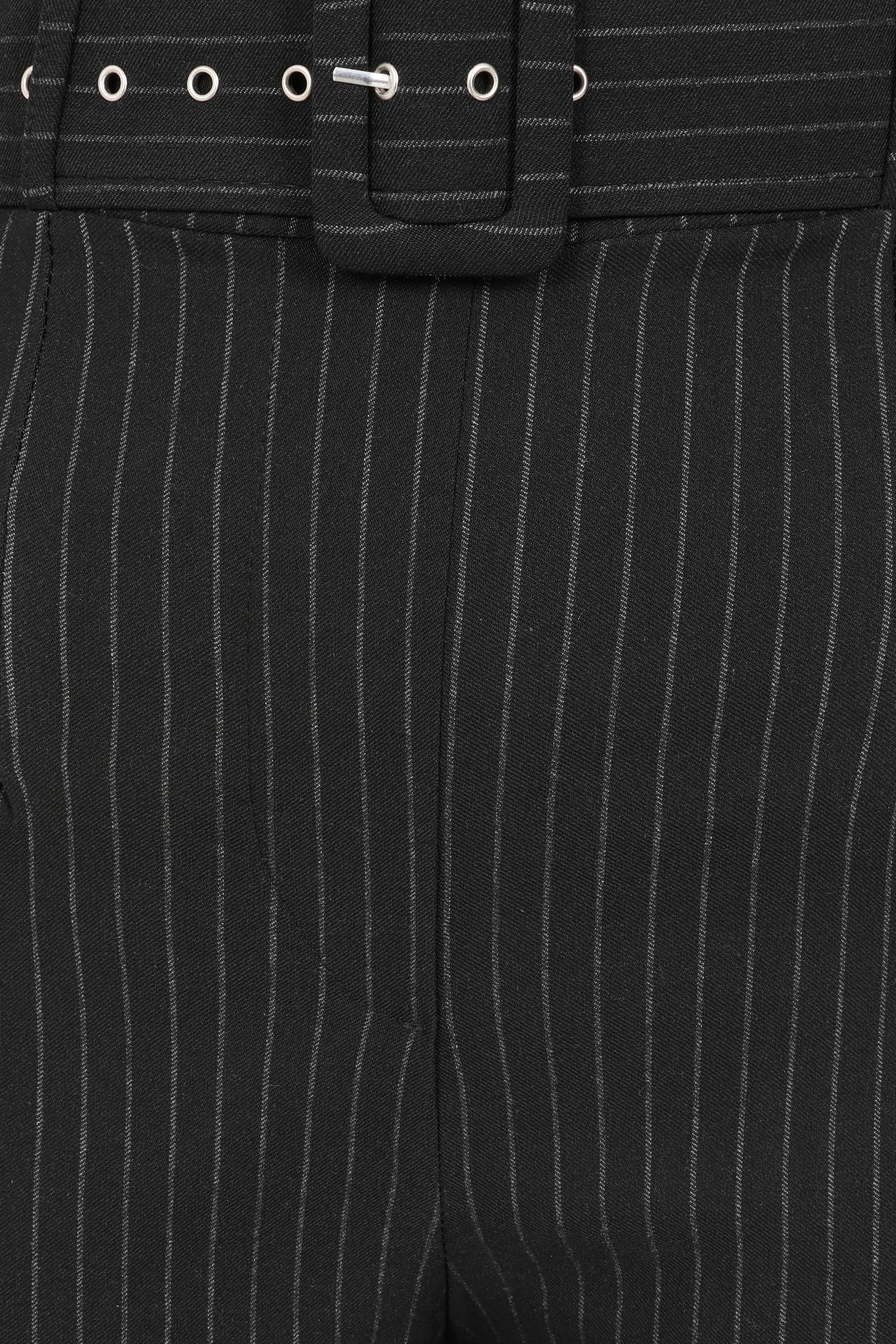 Vintage Chic for Topvintage - Topvintage exclusive ~ Sasha Pinstripe pantalon in zwart 2