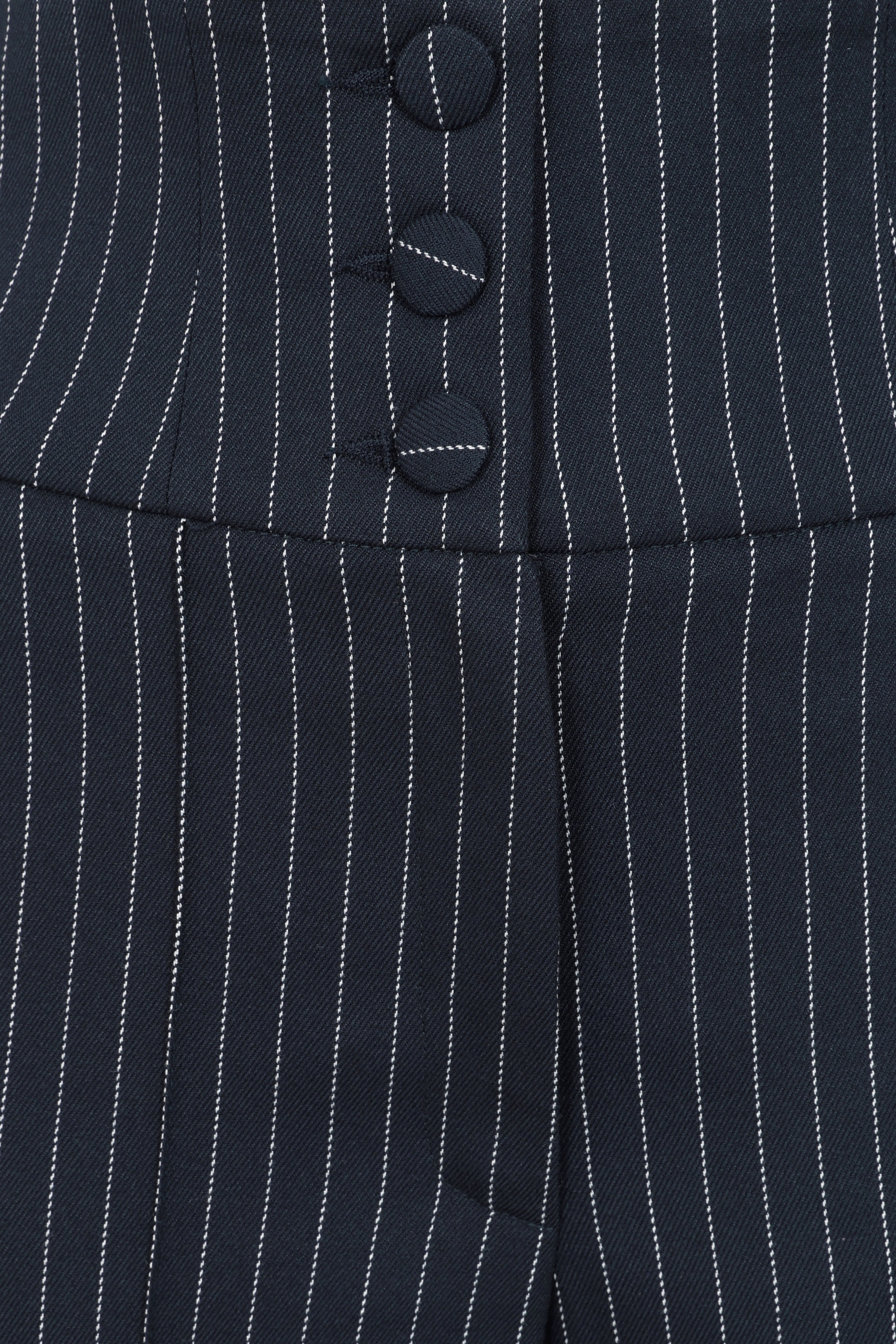 Femkit - Bonny High Waist Pinstripe pantalon in donkerblauw 2