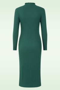 Blutsgeschwister - The Bodyconscious Emerald midi jurk in dahlia groen 3