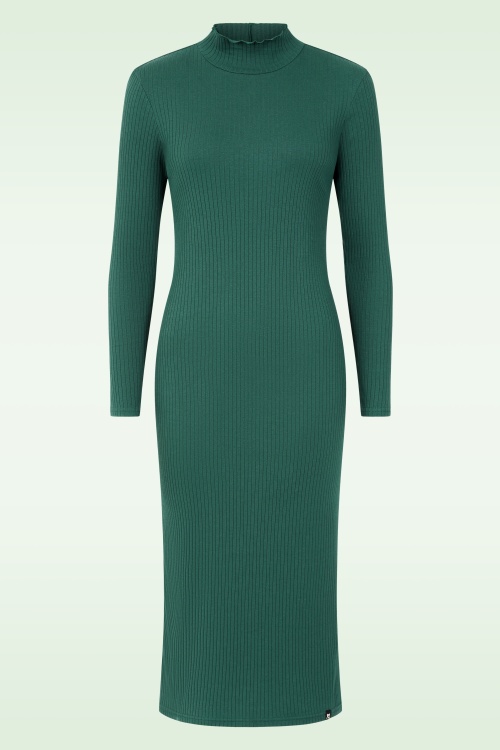 Blutsgeschwister - The Bodyconscious Emerald midi jurk in dahlia groen