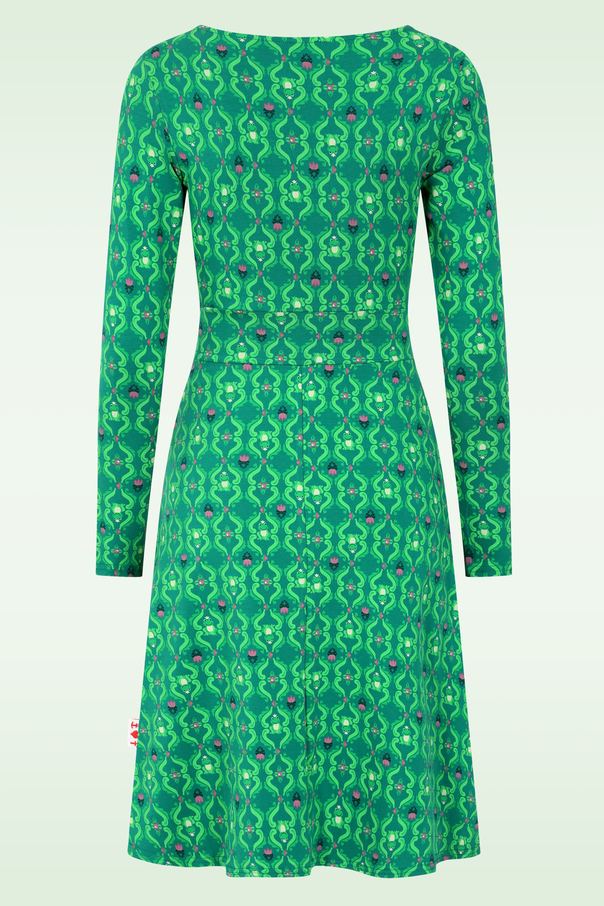 Blutsgeschwister - Jersey jurk Froggy Queen in fountain dreams groen 3