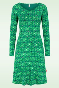 Blutsgeschwister - Jersey jurk Froggy Queen in fountain dreams groen
