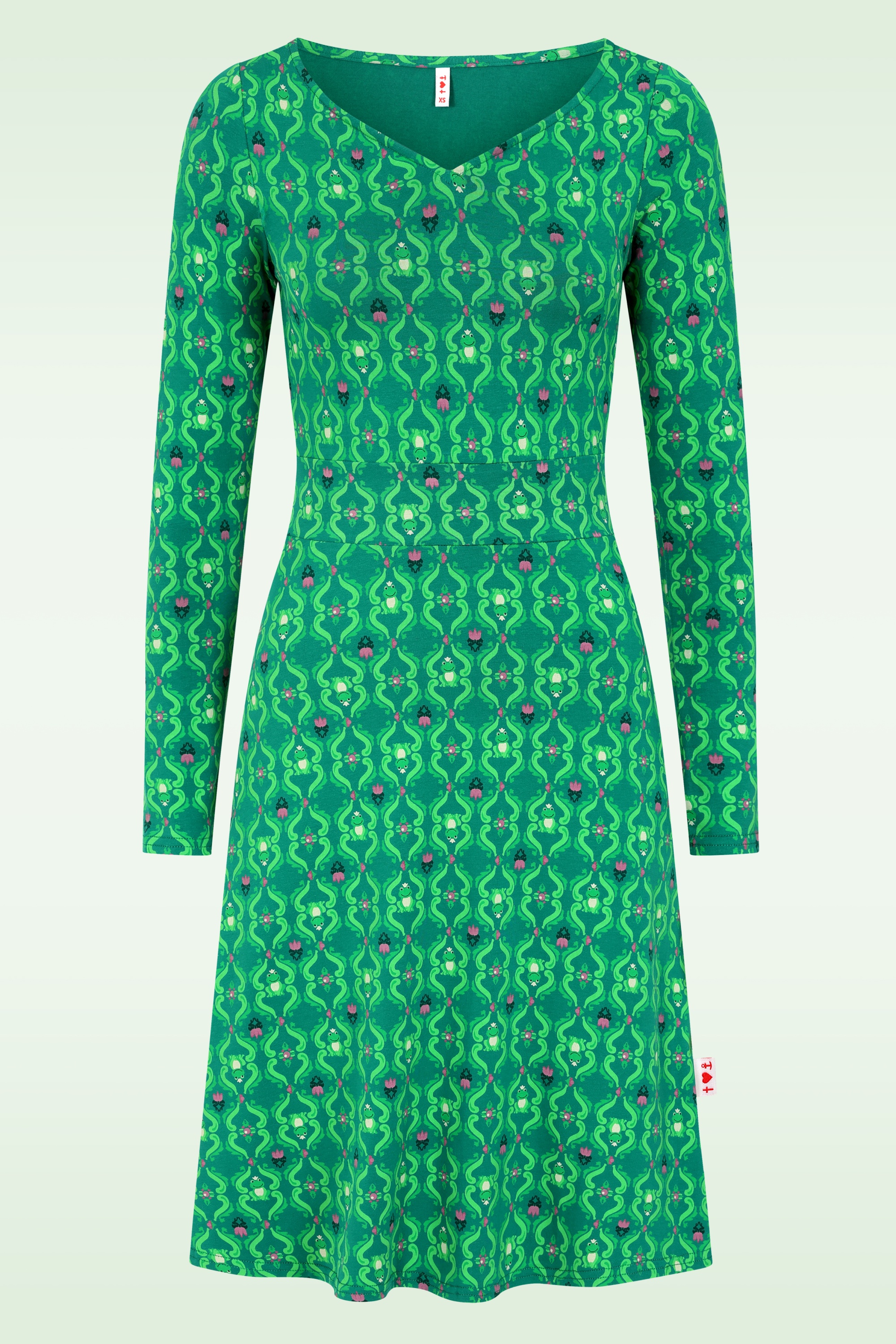 Blutsgeschwister - Jersey jurk Froggy Queen in fountain dreams groen
