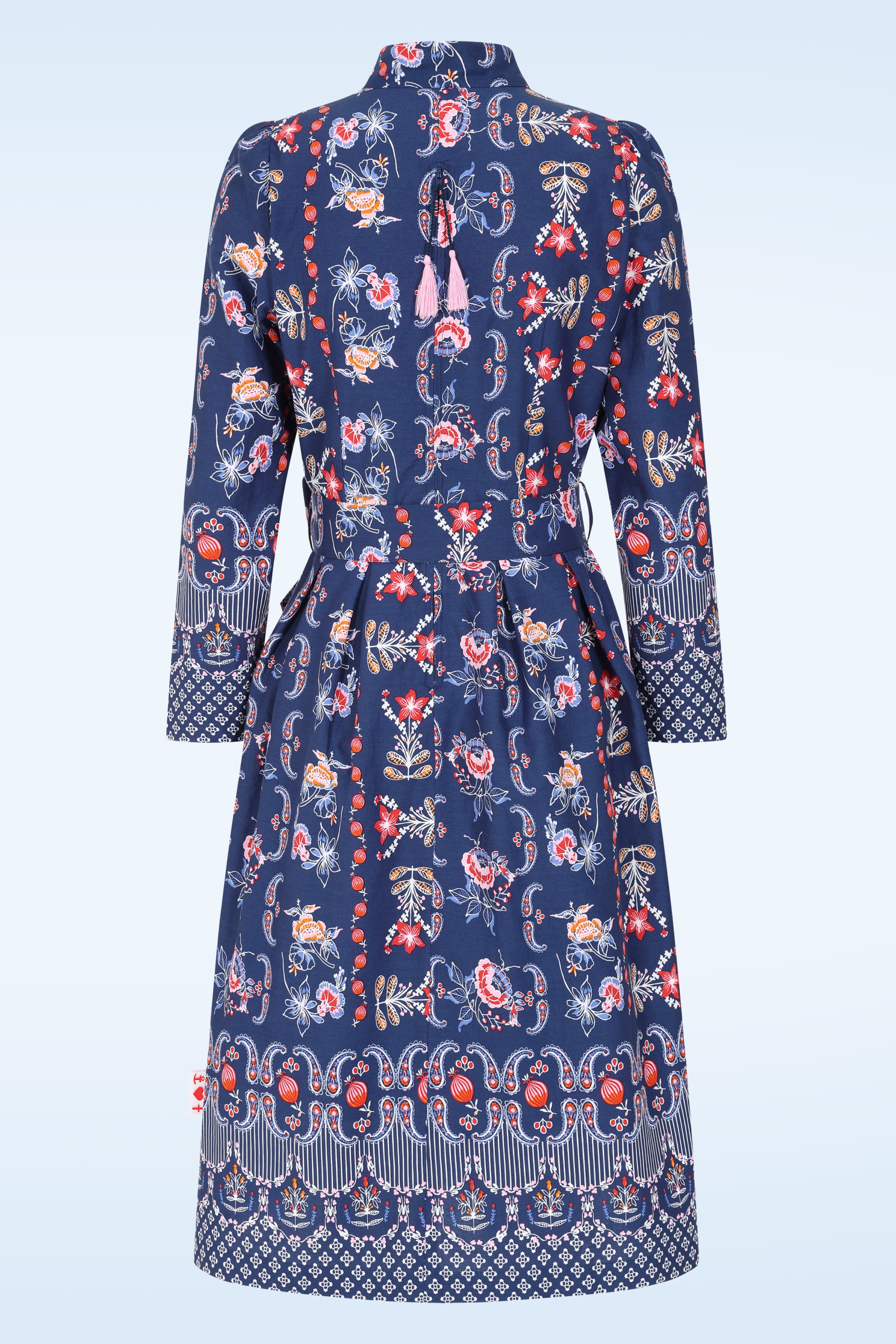 Blutsgeschwister -  Frisian Princess midi jurk in porselein blauw 3