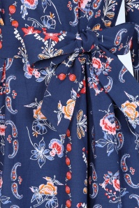 Blutsgeschwister -  Frisian Princess midi jurk in porselein blauw 2