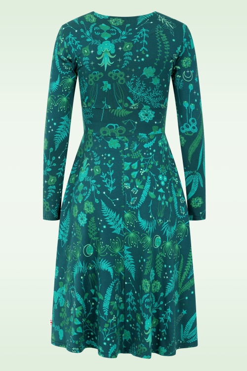 Blutsgeschwister - Shalala Tralala jurk in magical nightwalk groen 3