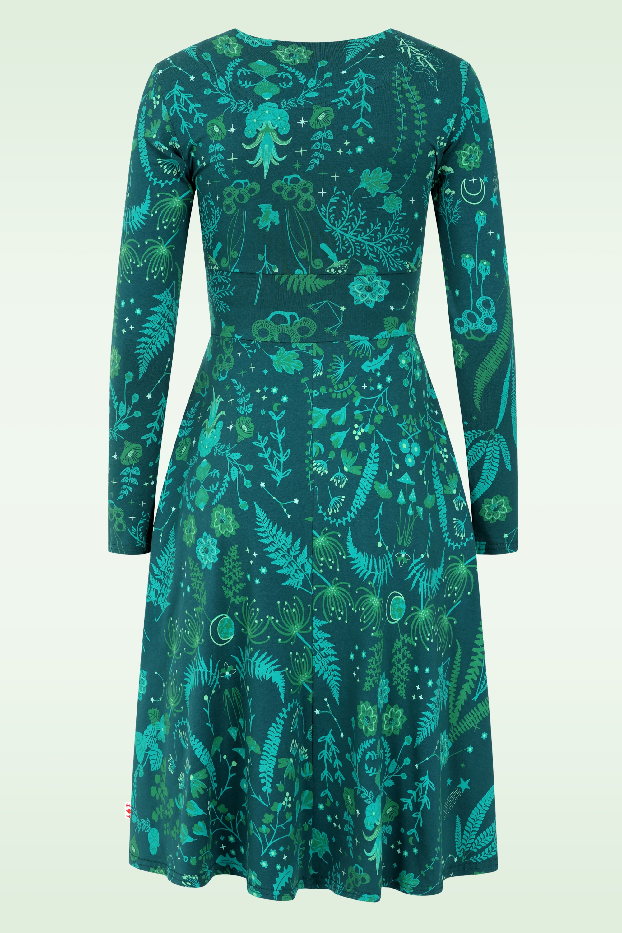 Blutsgeschwister - Shalala Tralala jurk in magical nightwalk groen 3