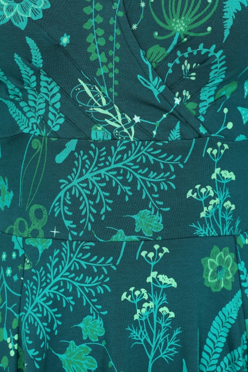 Blutsgeschwister - Shalala Tralala jurk in magical nightwalk groen 2