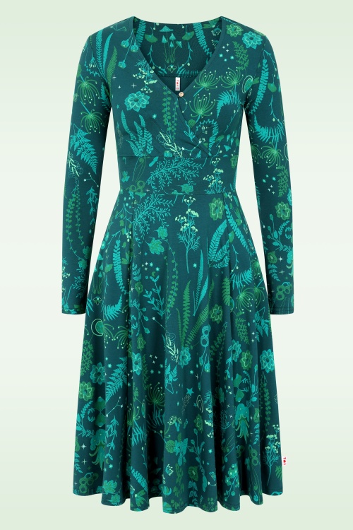 Blutsgeschwister - Shalala Tralala jurk in magical nightwalk groen