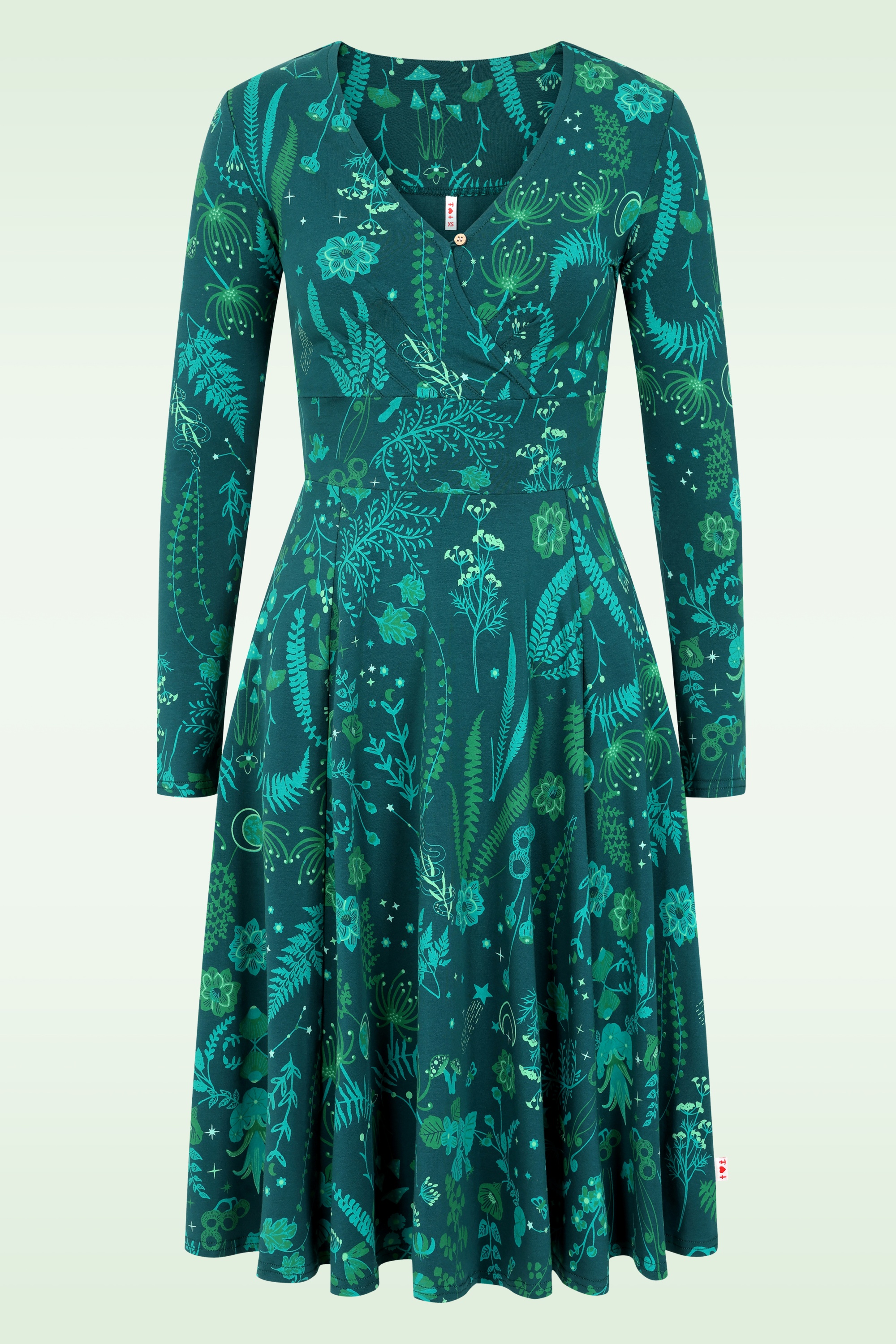 Blutsgeschwister - Shalala Tralala jurk in magical nightwalk groen