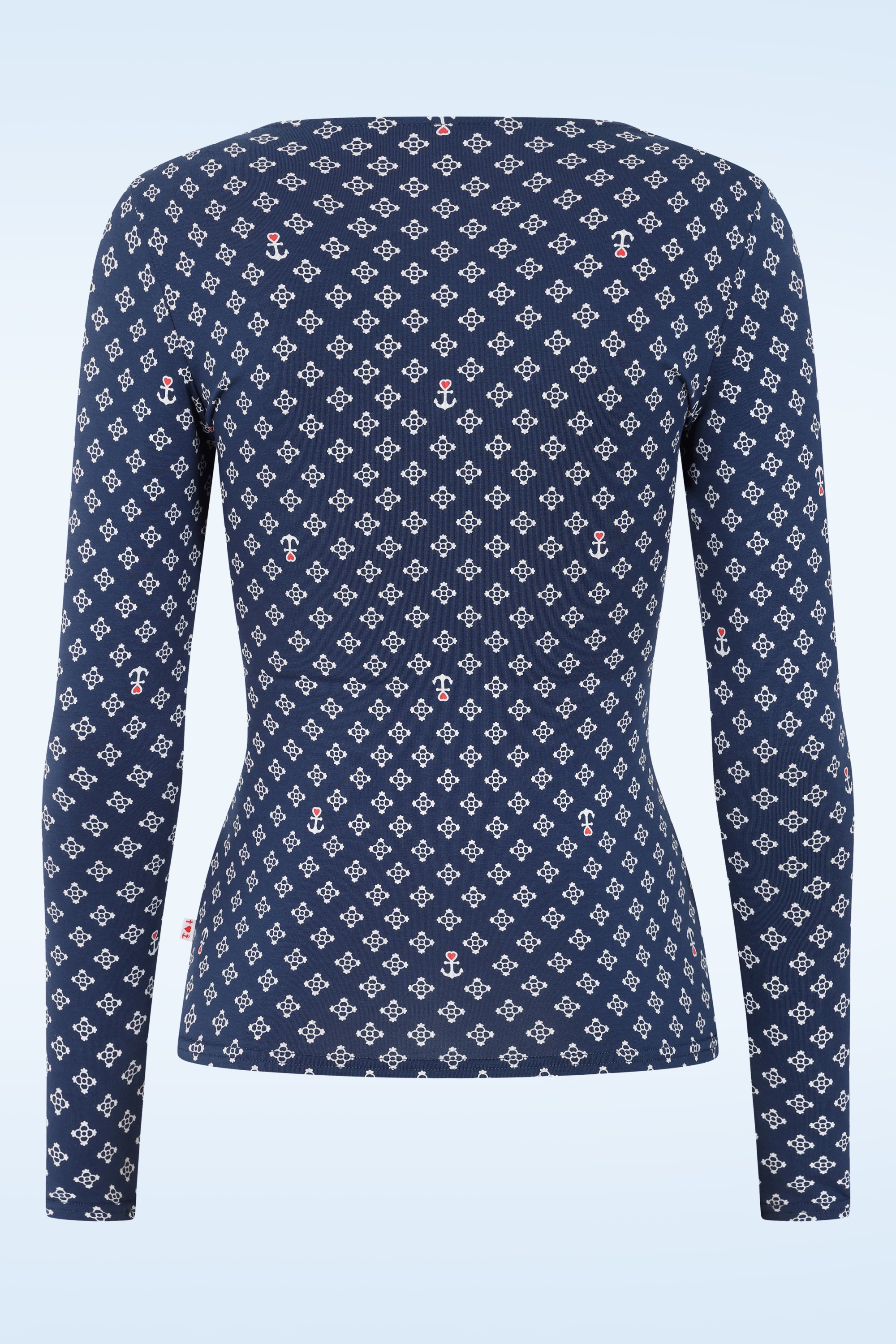 Blutsgeschwister - Princess Dream top in cute little anchor blauw 3