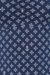 Blutsgeschwister - Princess Dream top in cute little anchor blauw 2