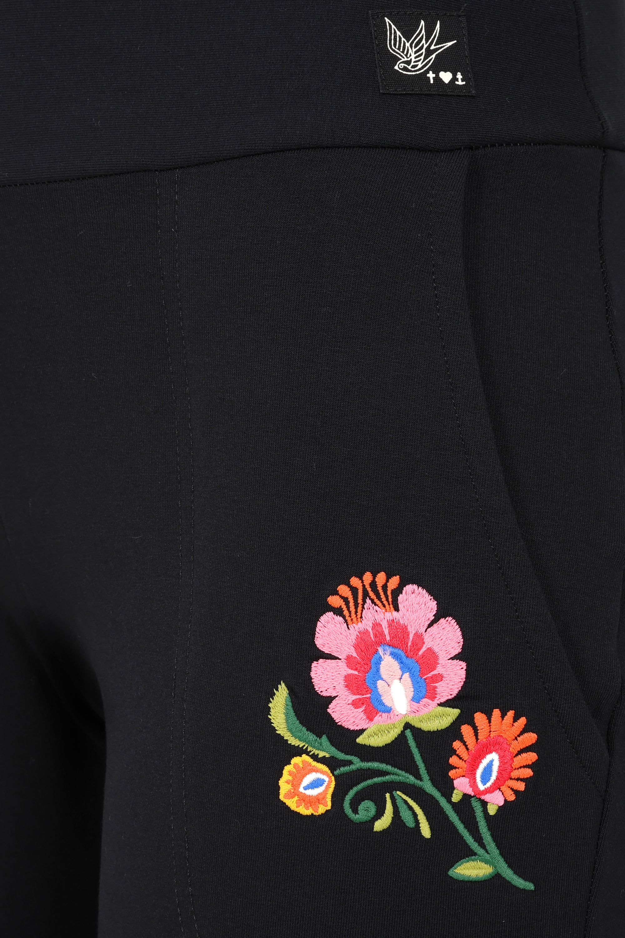 Blutsgeschwister - Easy Flared Cozy broek in back to black 2