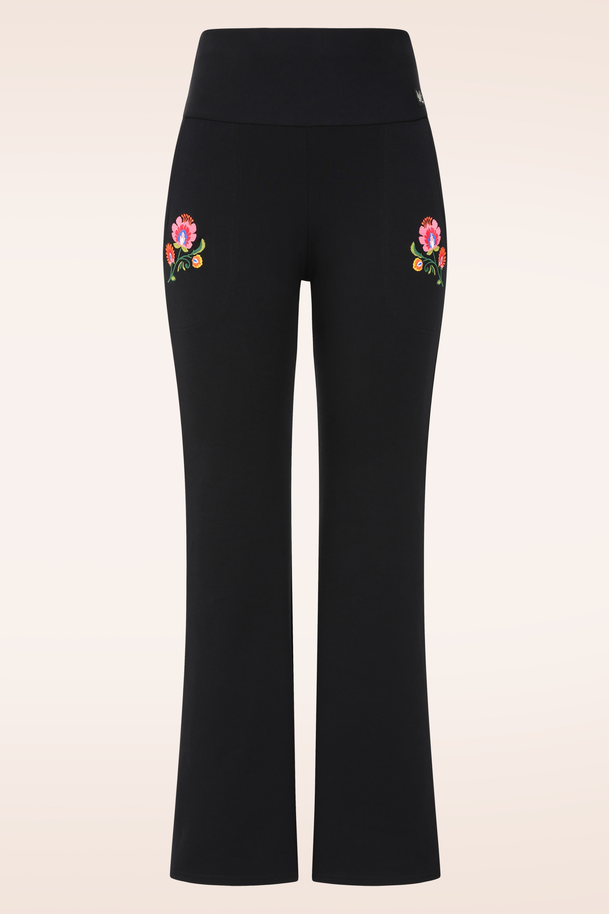 Blutsgeschwister - Easy Flared Cozy broek in back to black