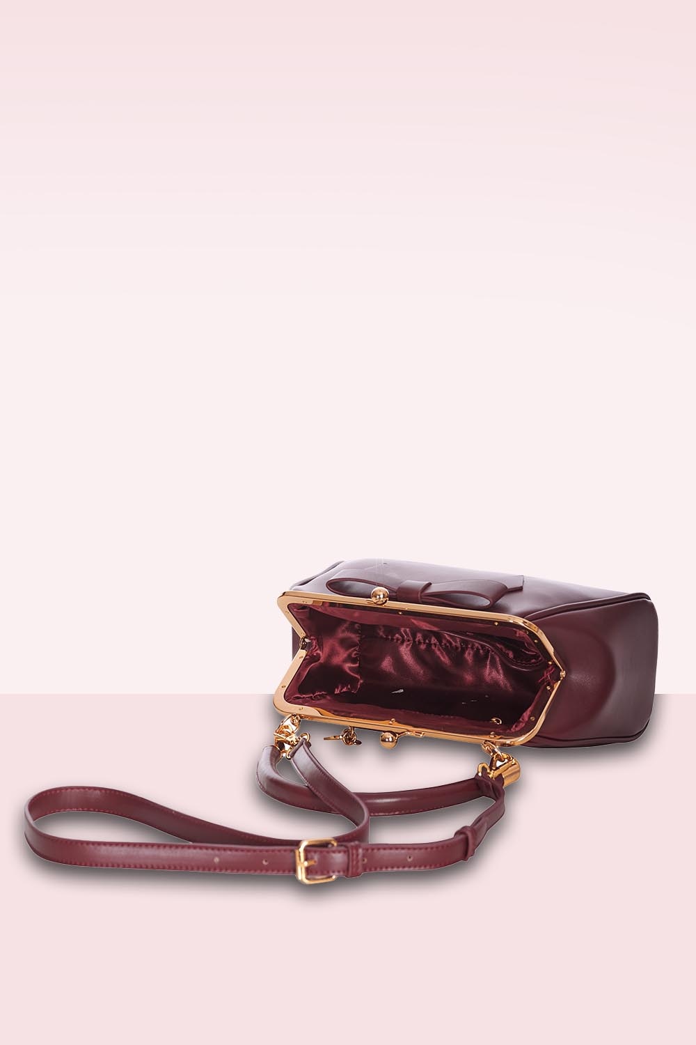 Banned Retro - Daydream handtas in bordeauxrood 3