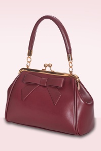 Banned Retro - Daydream handtas in bordeauxrood 4
