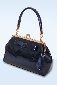 Banned Retro - California Nights lak handtas in navy 3