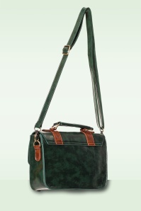 Banned Retro - Leila handtas in bosgroen 3