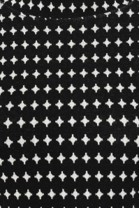 Mademoiselle YéYé - Tune in gebreide jurk in zwart en wit 2