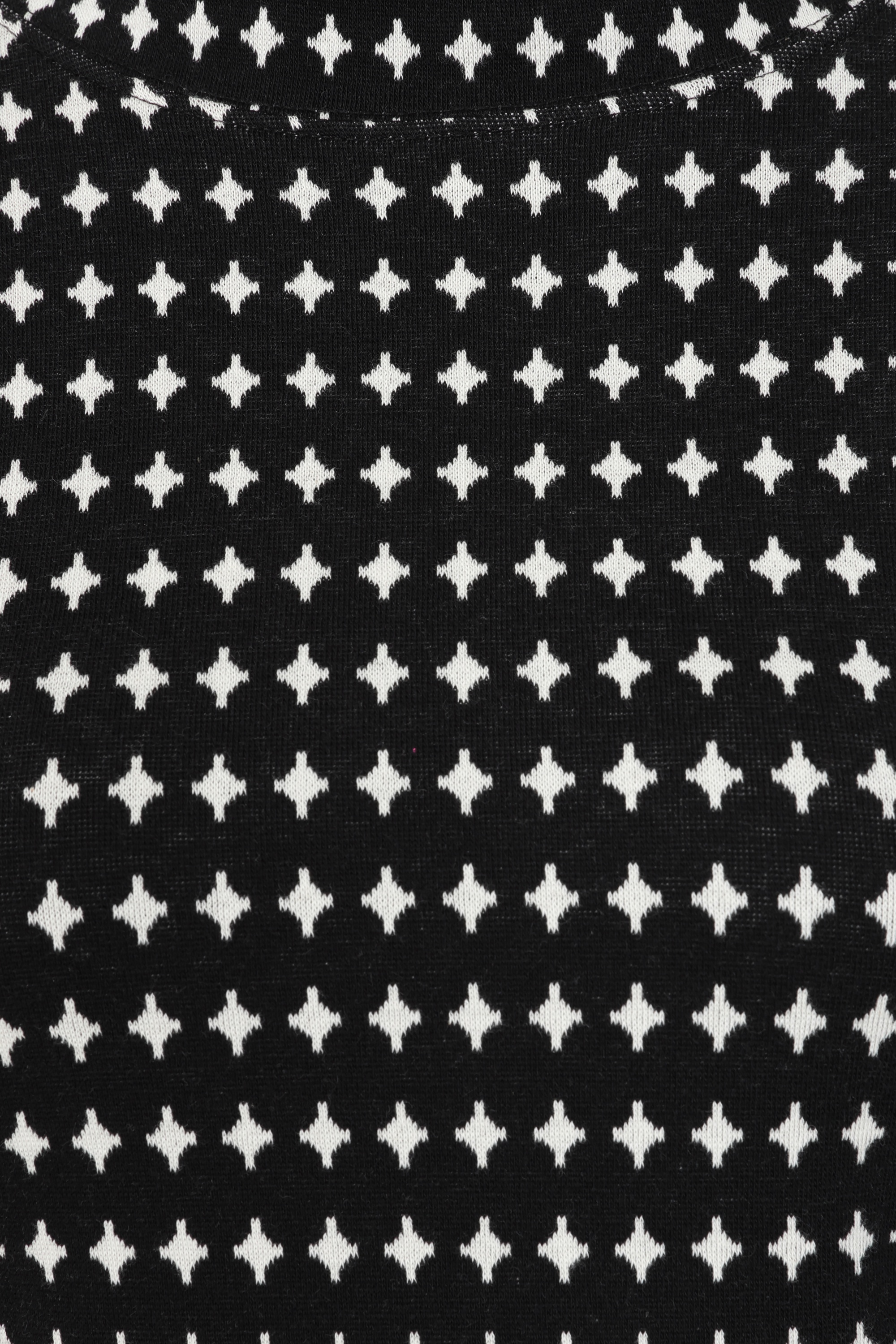 Mademoiselle YéYé - Tune in gebreide jurk in zwart en wit 2