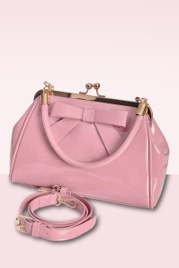 Banned Retro - California Nights lak handtas in roze 2