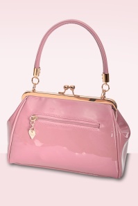 Banned Retro - California Nights lak handtas in roze 4