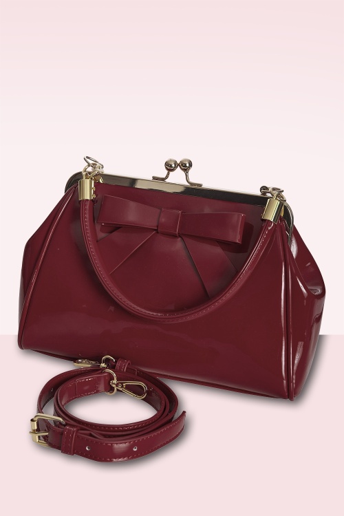 ミュージシャン 373 ENAMEL LIVE BAG (BURGUNDY) ミュージシャン 373 ENAMEL LIVE BAG (BURGUNDY) Nine West Lyra