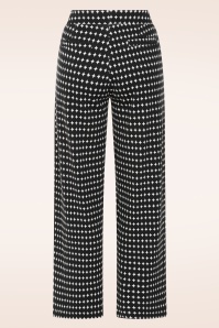 Mademoiselle YéYé - Relaxed Rhythm broek in zwart en wit 3