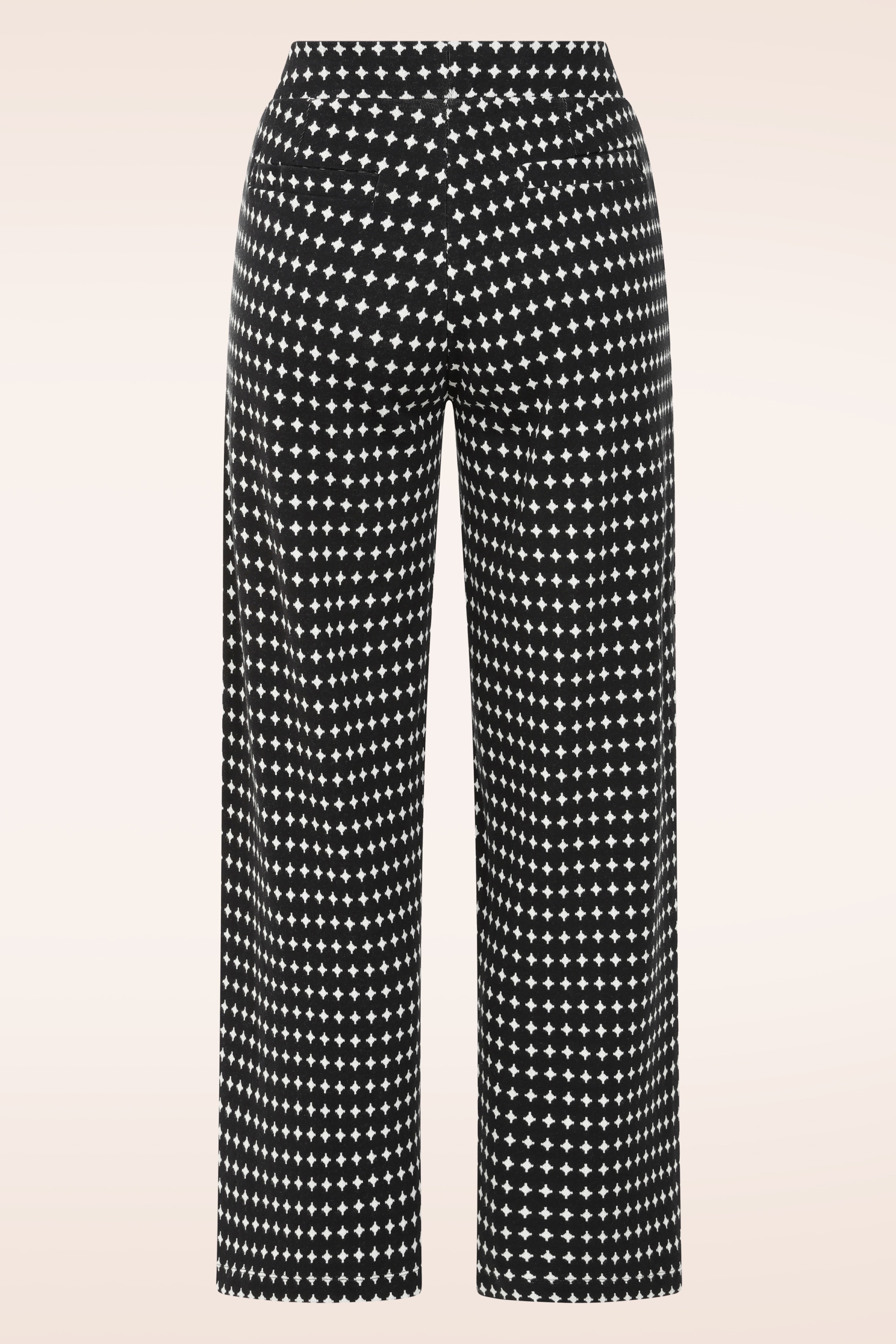 Mademoiselle YéYé - Relaxed Rhythm broek in zwart en wit 3