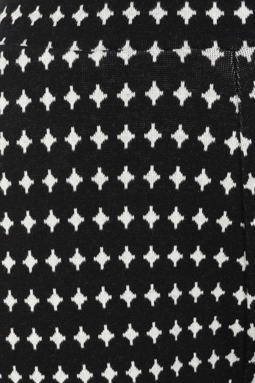 Mademoiselle YéYé - Relaxed Rhythm broek in zwart en wit 2