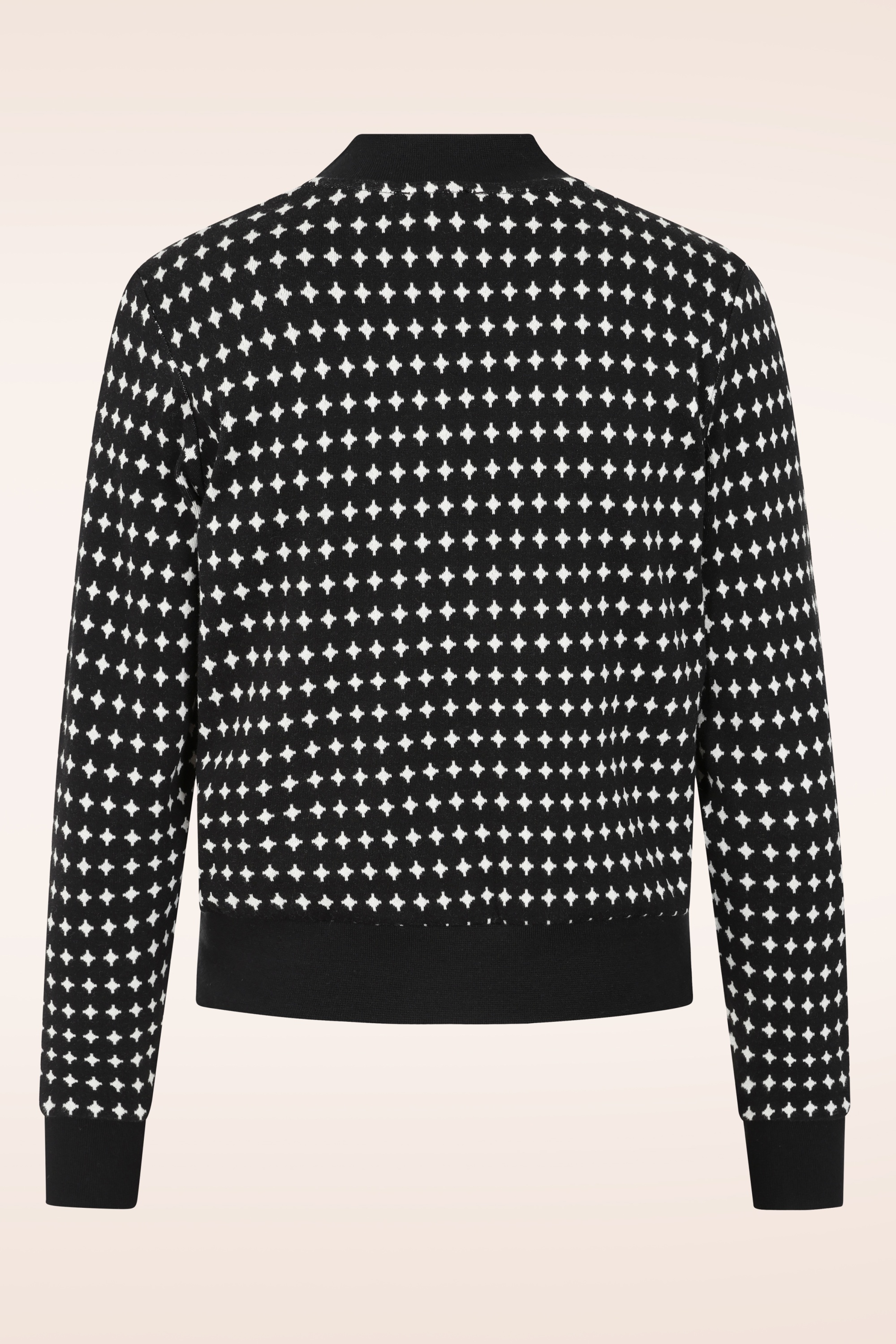 Mademoiselle YéYé - Best Friends Star college jack in zwart en wit 3