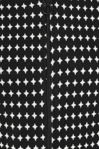 Mademoiselle YéYé - Best Friends Star college jack in zwart en wit 2