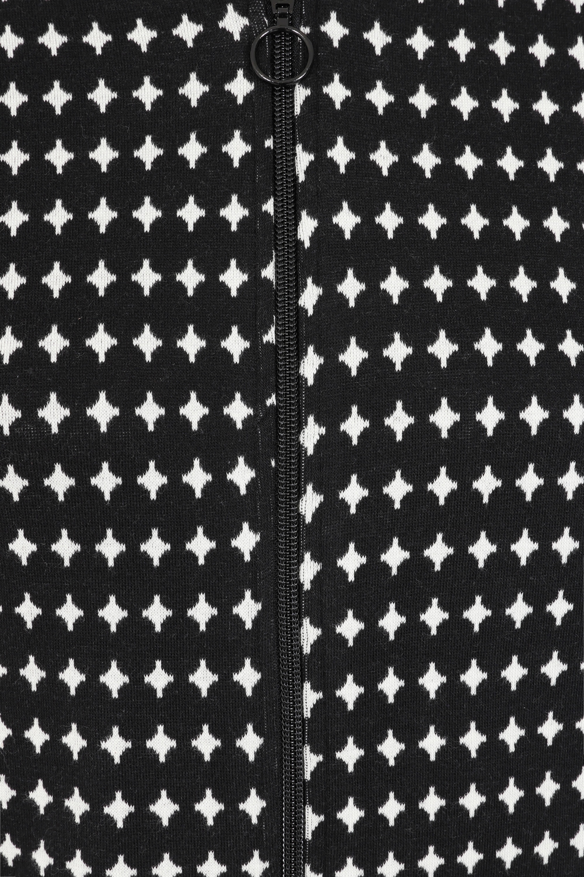 Mademoiselle YéYé - Best Friends Star college jack in zwart en wit 2