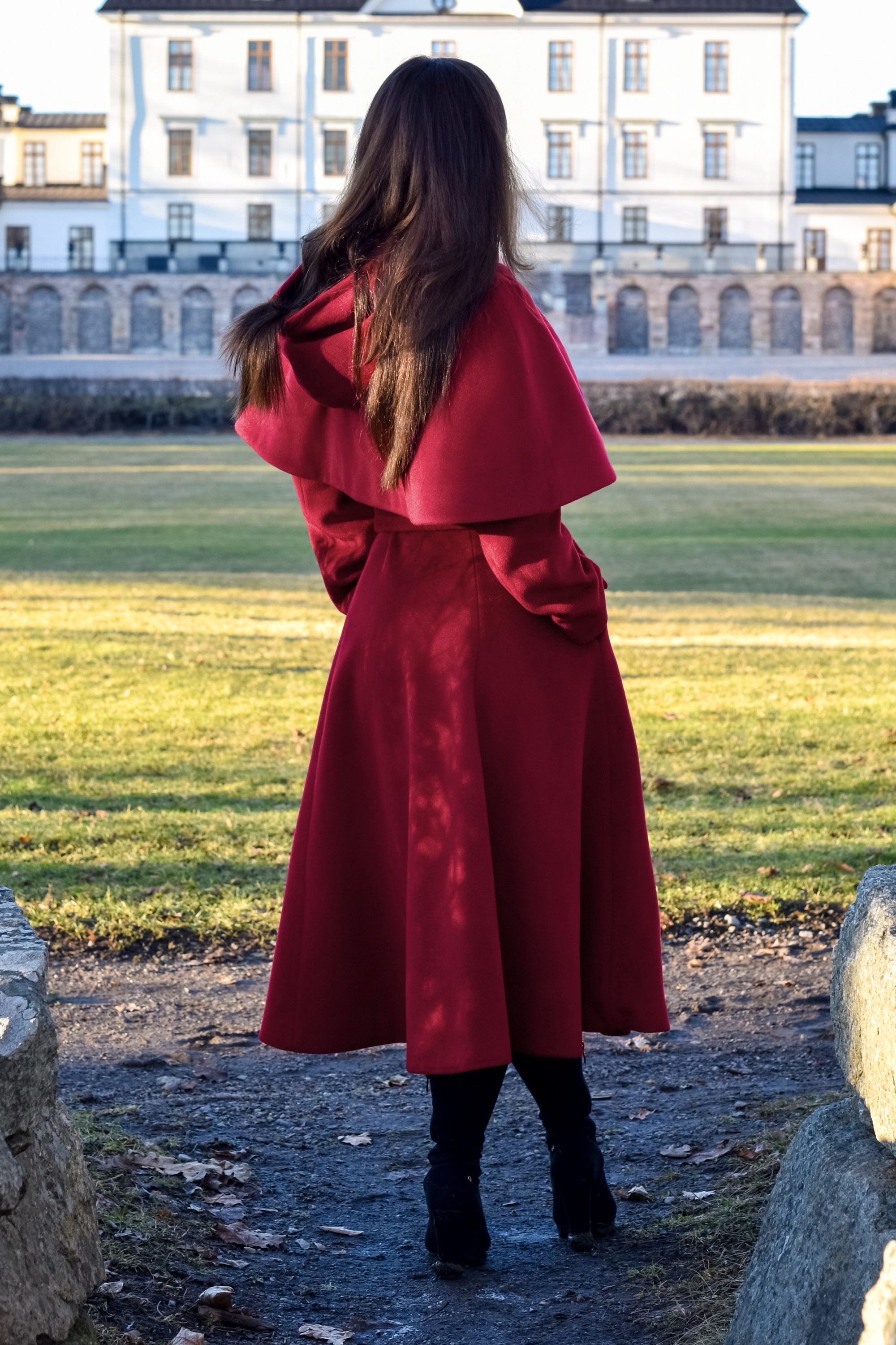 Topvintage Boutique Collection - Topvintage exclusive ~ Fairy Tale Swing Coat in rood 6